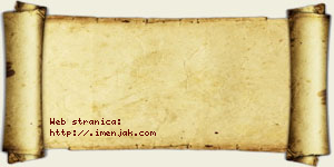 Isak Nedić vizit kartica